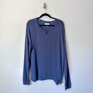 Soma Weekend Navy Crew Neck Long Sleeve Sweatshirt